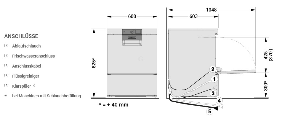 HOBART PROFI Gläserspülmaschine GX-10B Nachfolgemodell von GX-10A