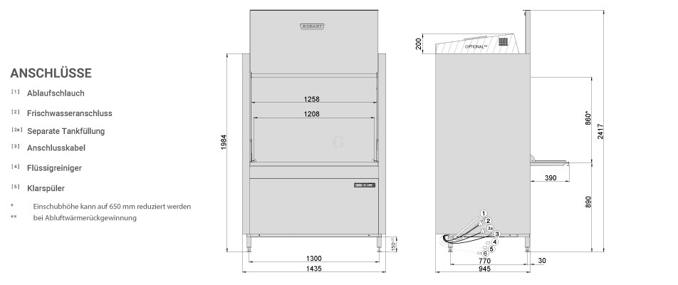 HOBART Universalspülmaschine PREMAX UPT-10A