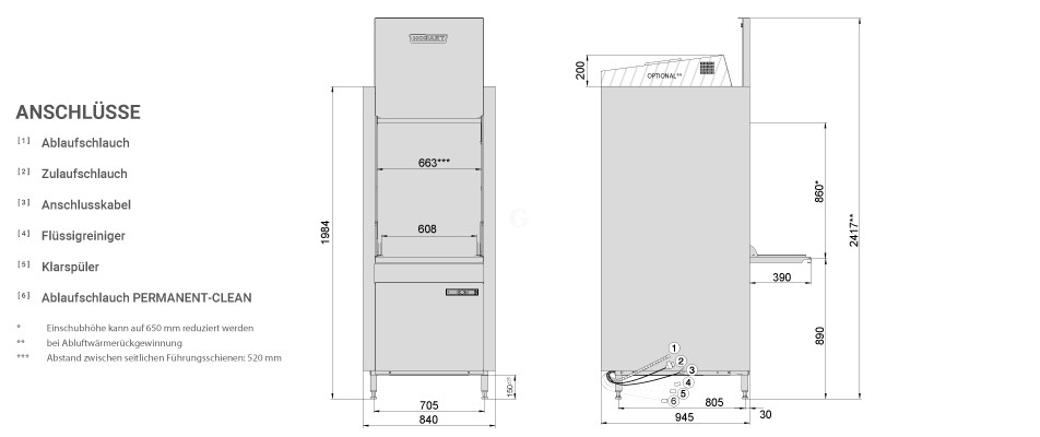 HOBART Universalspülmaschine PREMAX UP-10A