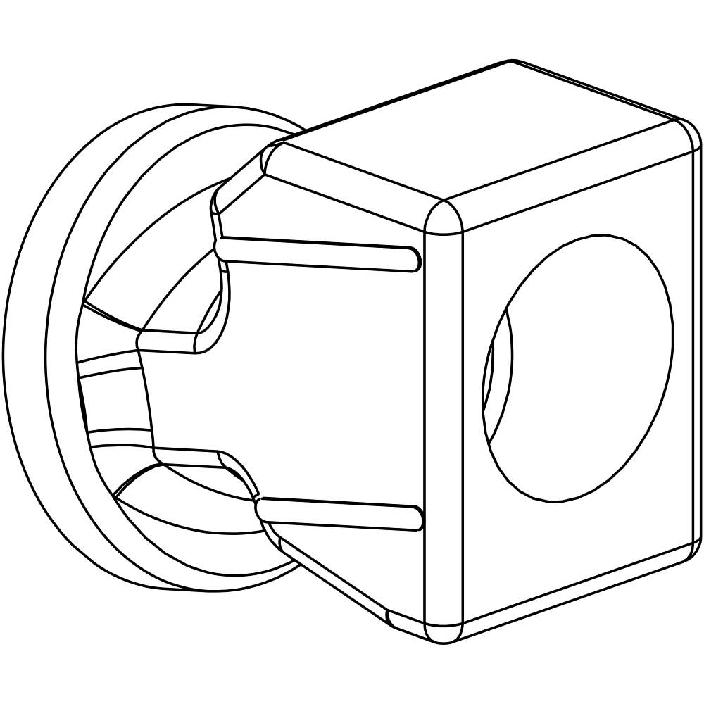 KWC Kunststoff-Einsatz Z.632.240 mit Schraube Z.602.997.700 für Griffhebel an Gastrokartusche 46mm K