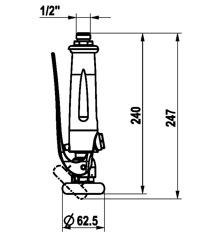 KWC Z.539.030.145 Geschirrwaschbrause - Handbrause zu KWC Gastro Geschirrbrausearmaturen