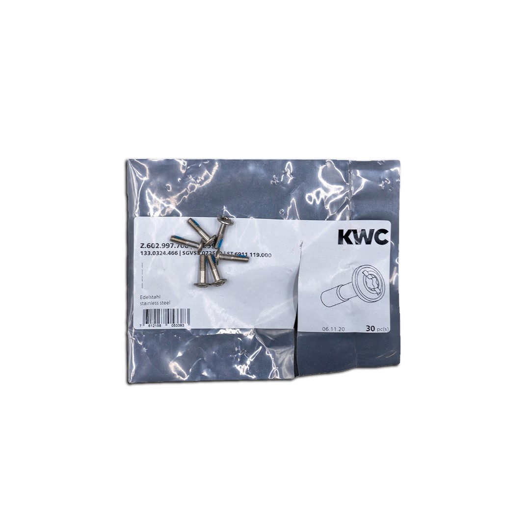 KWC Kunststoff-Einsatz Z.632.240 mit Schraube Z.602.997.700 für Griffhebel an Gastrokartusche 46mm K