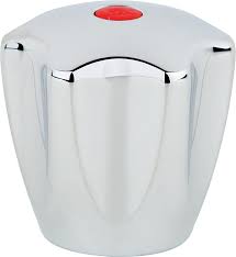 KWC Corona Chrom-Metallgriff ROT-Punkt "Warm" Z.503.008 für Gastro-Griffarmaturen